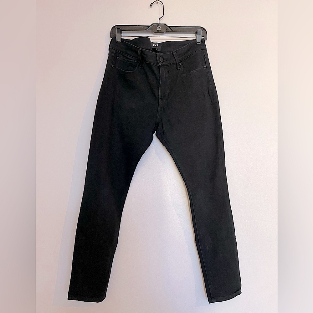 Express Mid-rise Black Legging Jean, 8 Short